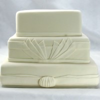 Wedding Cake Art Deco One Colour